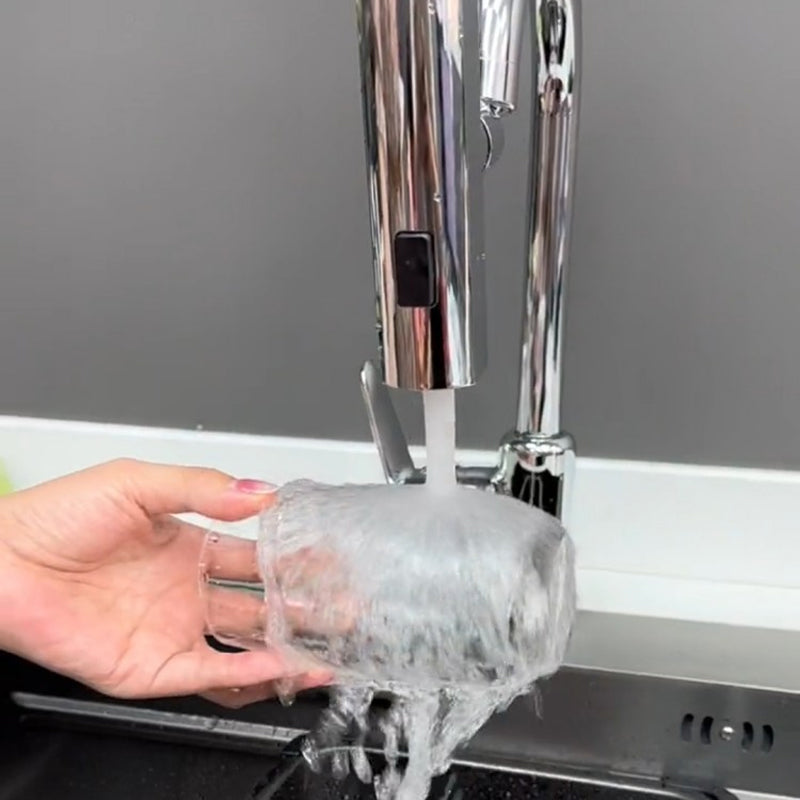 FlowTurn Drehbare Wasserfall-Küchenarmatur | Multifunktionaler Küchenhahn | 360° Schwenkfunktion | Modernes Design