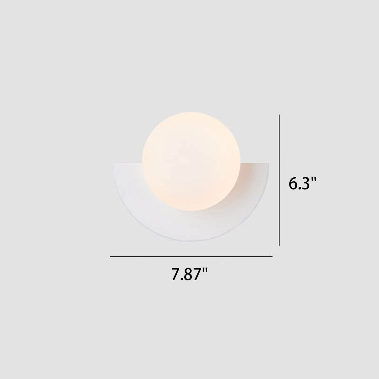 SferaLuxe Moderne Wandlampe | Minimalistisches Kugel-Design | Farbiges Glas | LED-Wandleuchte für Wohnräume