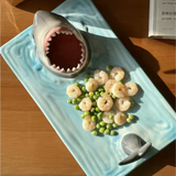 SharkBite Keramik Hai-Teller | Lustige Designplatte | Kreatives Geschirr für Zuhause & Partys