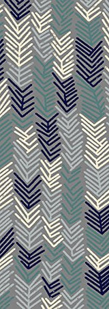 BlossomHaven Contemporary Teppich | Florales Design in Grau, Blau & Türkis | Pflegeleicht & Modern | Perfekt für Wohnzimmer & Flur