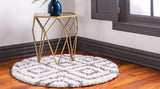 DiamondLuxe Shag - Teppich mit Diamantmuster | Shaggy Hochflorteppich | Weich & Modern | Perfekt für Wohnzimmer