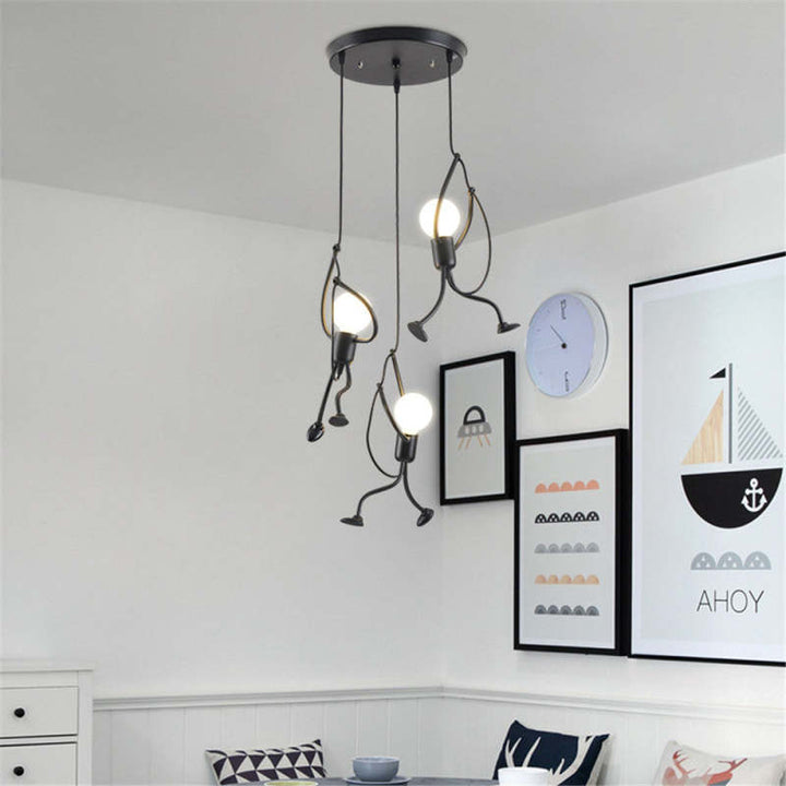 RetroBeam Iron Design Deckenleuchte | Vintage Retro LED Lampe | Industrial Look für Zuhause