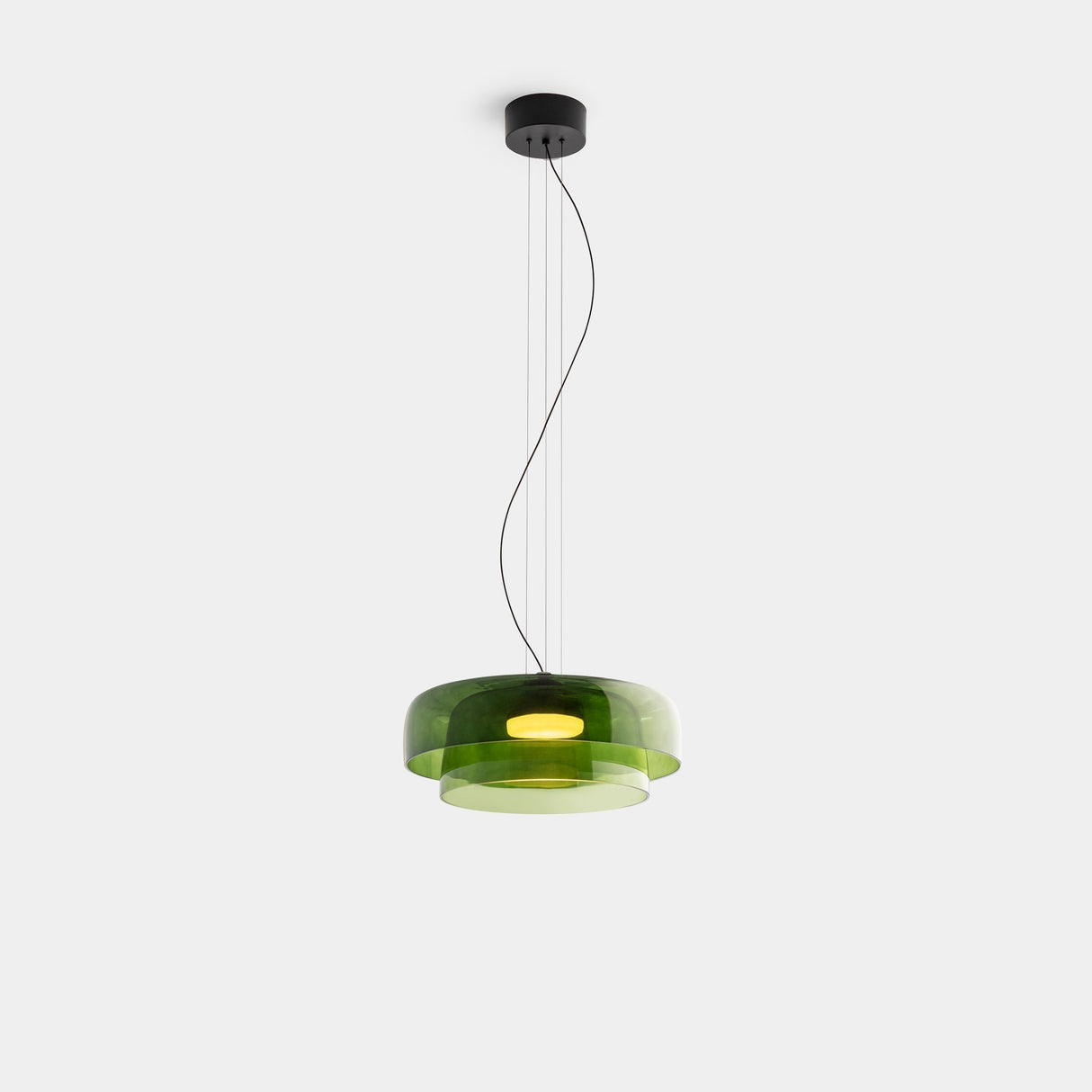 CrystalLume Glas-Deckenleuchte | Modernes Design | LED Beleuchtung | Stilvolle Innenbeleuchtung