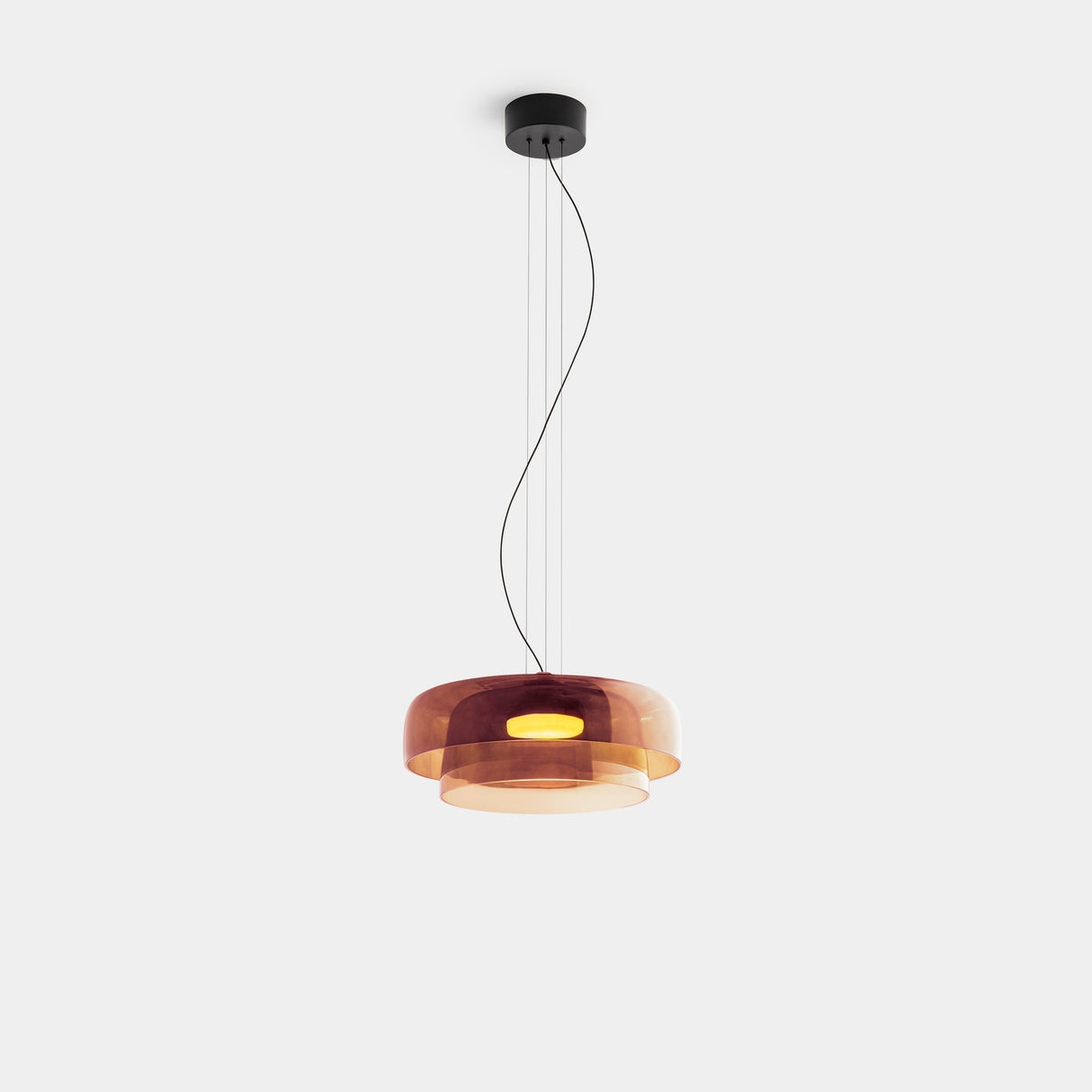 CrystalLume Glas-Deckenleuchte | Modernes Design | LED Beleuchtung | Stilvolle Innenbeleuchtung