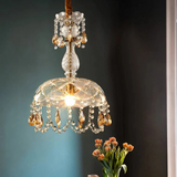 LuxeVara Luxus Kristallkronleuchter | Designer Pendelleuchte | Elegante Beleuchtung | Moderne Raumdeko