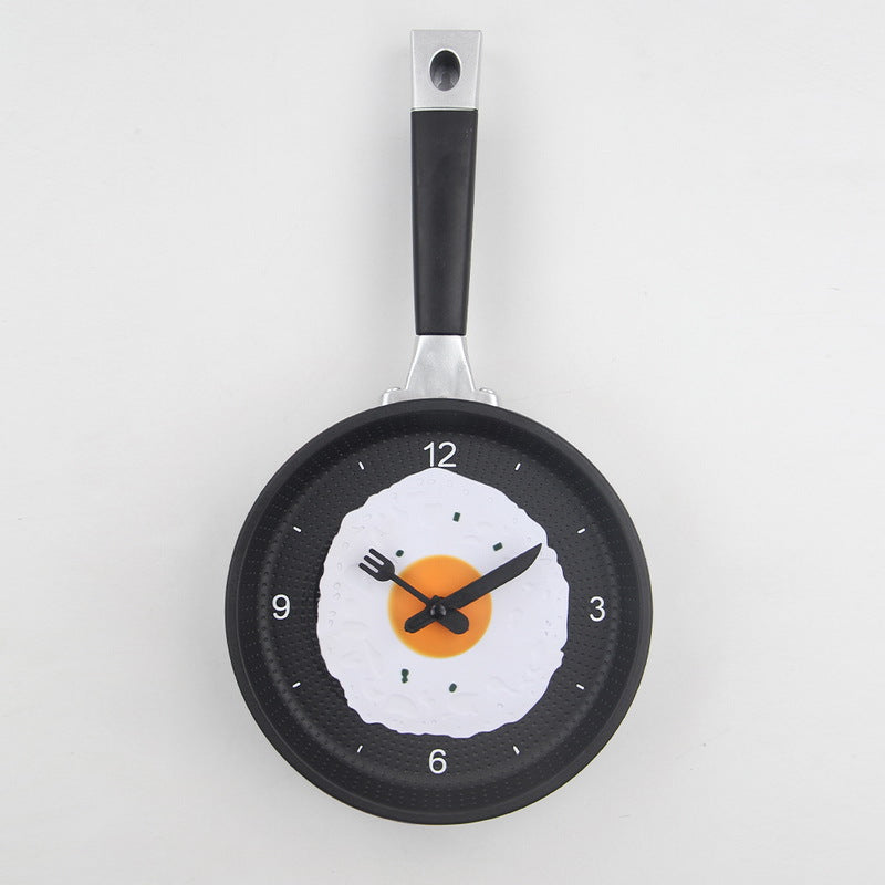 FryTime Spiegelei-Pfannen-Wanduhr | Stummuhr | Einfache Wanduhr | Kreatives Design für Küche & Zuhause