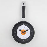 FryTime Spiegelei-Pfannen-Wanduhr | Stummuhr | Einfache Wanduhr | Kreatives Design für Küche & Zuhause