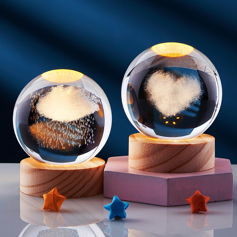 StarGlow 3D Kristall Nachtlicht | Elegantes Stimmungslicht | Magische Dekoration