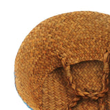 RattaStyle Handgefertigter Rattan-Pflanzkorb oder Aufbewahrungskorb mit Griffen | Modern & Vielseitig | Deko für Zuhause