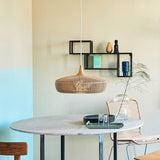 Lumivaro Nordic Vintage Pendelleuchte | Holzkuppel Design | 1-Licht Hängelampe | Perfekt für Esszimmer & Wohnzimmer
