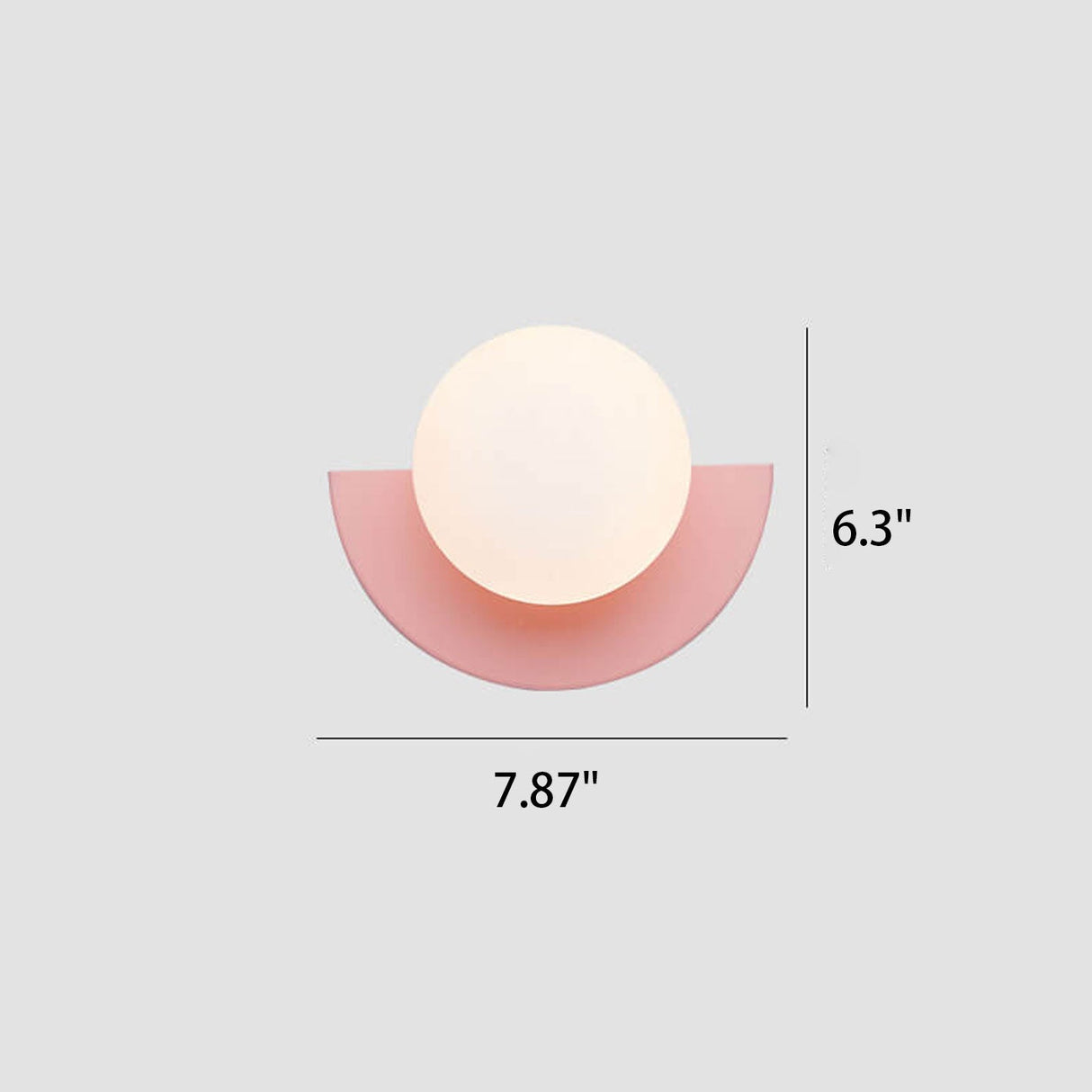 SferaLuxe Moderne Wandlampe | Minimalistisches Kugel-Design | Farbiges Glas | LED-Wandleuchte für Wohnräume
