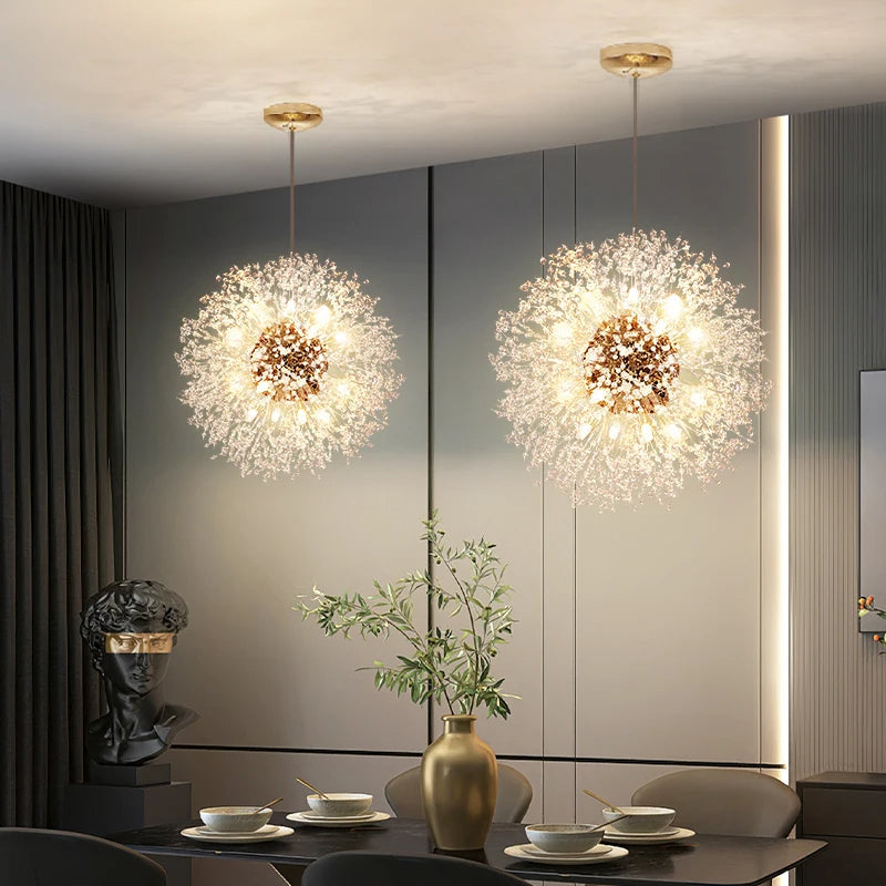 CrystalElegance Luxus-Kronleuchter aus Kristallglas | Premium Deckenleuchte | Glamour für Wohnzimmer, Esszimmer und mehr