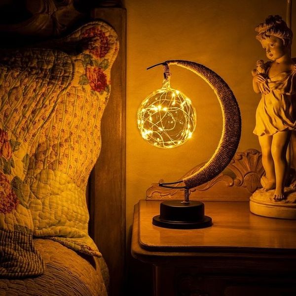 LunaLite Mondlampe | 3D LED Lampe in Mond-Design | Kabellos & Dimmer | Stimmungslicht für Zuhause