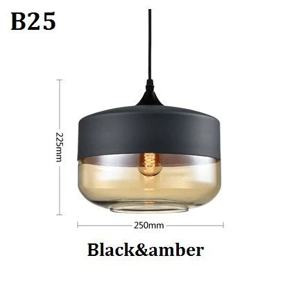 EternaGlow Pendelleuchte aus Glas und Holz | Elegantes Design für Ihr Zuhause