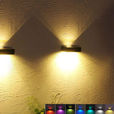 SolarBrite Duo LED Außenwandleuchte | Doppelkopf-Solarleuchte | Wasserdicht & Modern