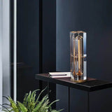LuxeShine Kristall Tischlampe | Geometrisches Design | Rechteckig oder Quadratisch | 1-flammig