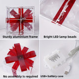 JollyGlow LED Geschenkboxen Set | Weihnachtsbeleuchtung | Deko für Innen & Außen | Set aus 3 Boxen