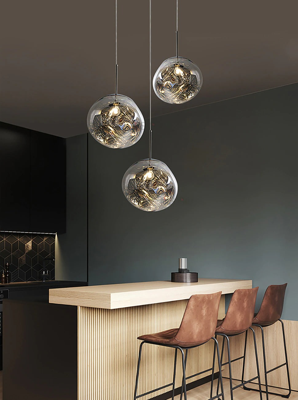 LumiPendant LED-Hängelampe | Modernes Design | Küche & Esszimmer | Pendelleuchte Rosegold | Energieeffizient