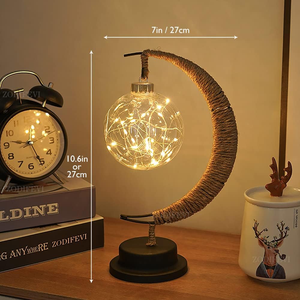 LunarGlow Magische Mondlampe | LED Stimmungslicht | 3D-Druck Design | Dekorative Beleuchtung für Zuhause
