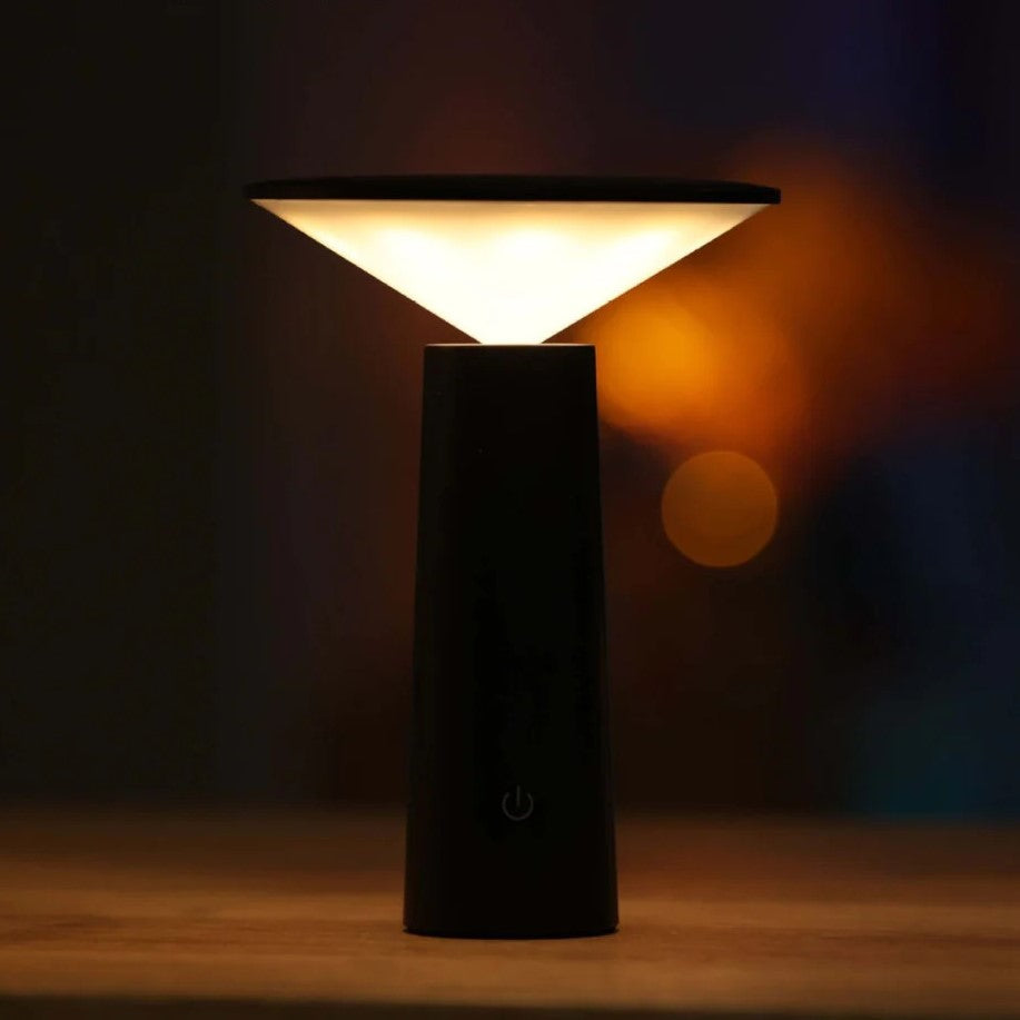 FlexiBright LED Tischlampe für draußen | Einstellbarer Arm | Drehbarer Kopf | Modernes Design | Kabellose Beleuchtung