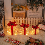 JollyGlow LED Geschenkboxen Set | Weihnachtsbeleuchtung | Deko für Innen & Außen | Set aus 3 Boxen