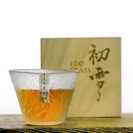 EdoGlass Japanisches Whiskeyglas | Traditionelles Edo-Design | Handgefertigt | Eleganz für Ihre Bar