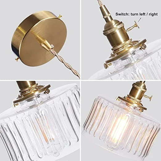LumiCryst Vintage Kristall-Hängelampe | Elegantes Design | Stimmungsvolles Licht | Perfekt für Esszimmer & Wohnzimmer
