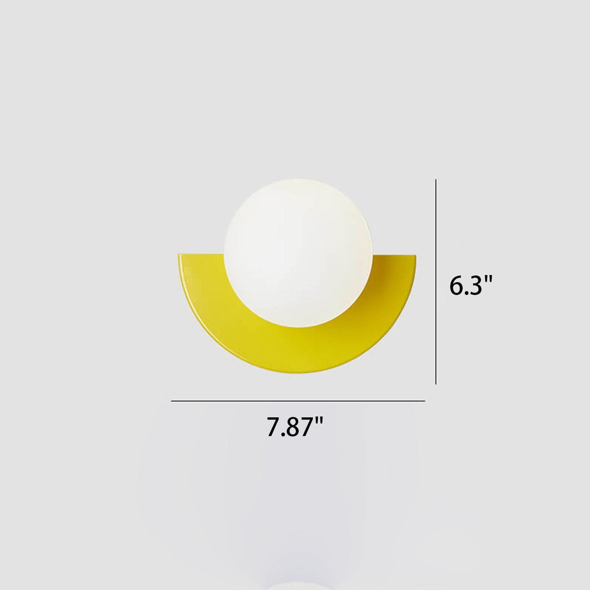 SferaLuxe Moderne Wandlampe | Minimalistisches Kugel-Design | Farbiges Glas | LED-Wandleuchte für Wohnräume