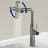 FlowTurn Drehbare Wasserfall-Küchenarmatur | Multifunktionaler Küchenhahn | 360° Schwenkfunktion | Modernes Design