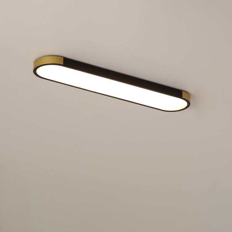 LumiForm Minimalistische LED Deckenleuchte | Rechteckige Ringform | Dimmbar & Modernes Design