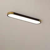 LumiForm Minimalistische LED Deckenleuchte | Rechteckige Ringform | Dimmbar & Modernes Design