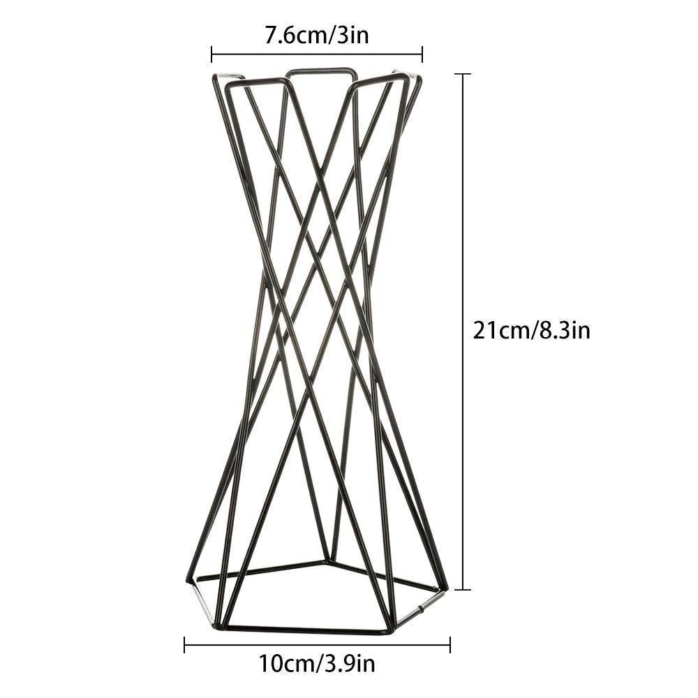 GeoTwist Metall Air Pflanzenhalter | Modernes Design | Geometrische Deko