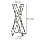 GeoTwist Metall Air Pflanzenhalter | Modernes Design | Geometrische Deko