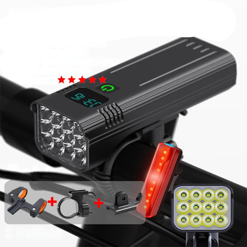 CycleGlow LED Fahrradlicht | Wiederaufladbare Fahrradbeleuchtung | Sicher & Wasserdicht für Tag & Nacht