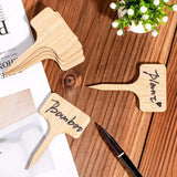 GreenLabel Holz Pflanzenschilder | Umweltfreundlich | Perfekt für Garten & Balkon | Markierungsschilder für Pflanzen
