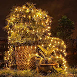 SolarNet Glow Outdoor LED Lichterkette | Fischnetz Design | Solarbetrieben | Stimmungsvolles Licht für Garten und Balkon