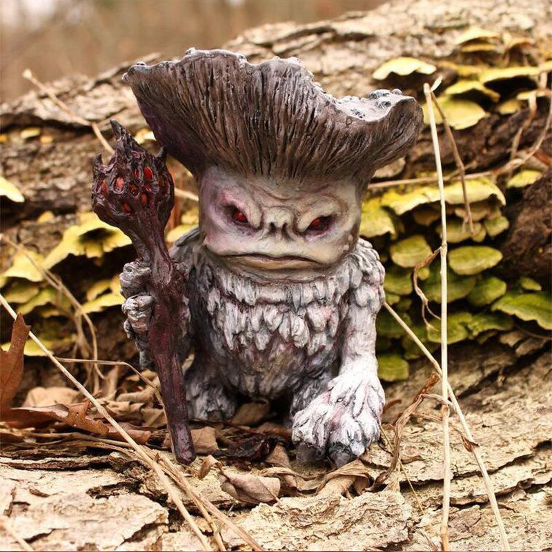 MystiMushroom Zauberer-Pilz-Ornamente | Dekoration aus Harz | Garten & Wohnbereich | Magische Akzente