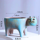 PlantPurr Design Pflanzgefäße | Elegante Blumentöpfe für Innen und Außen | Katzenliebhaber-Deko