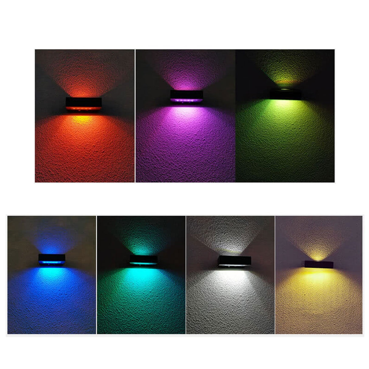 SolarBrite Duo LED Außenwandleuchte | Doppelkopf-Solarleuchte | Wasserdicht & Modern