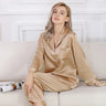 DreamSatin Premium Satin-Pyjama-Set | Luxuriös | Hautfreundlich | Atmungsaktiv | Für entspannte Nächte