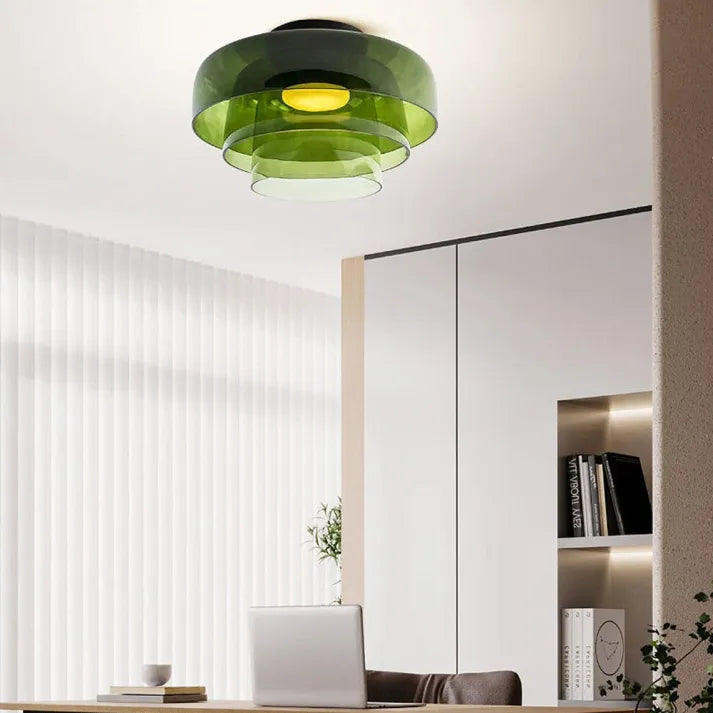 GlassLoom Skandinavische Designer Glas-Deckenleuchte | Kreative Persönlichkeit | Mittelalterlicher Stil