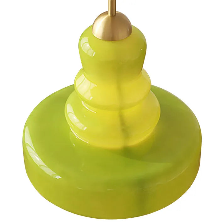 LumaForm Bauhaus Glas Pendelleuchte | Elegantes Kürbis-Design | Dimmbares Licht | Moderne Deckenleuchte