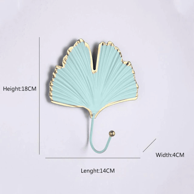 LeafLuxe Metall Wandhaken im Blätterdesign | Elegantes & Funktionales Dekor | In Gold & Blau erhältlich