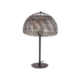LuxoShade Designer Tischlampe | Schwarz-Braunes Finish | Modernes Design für Wohn- & Schlafzimmer | Stimmungsvolle Beleuchtung