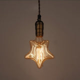 GlowForge Retro Pendelleuchte | Einflammig | Vintage Design in 3 Formen | Deko-Lampe für Zuhause