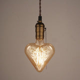 GlowForge Retro Pendelleuchte | Einflammig | Vintage Design in 3 Formen | Deko-Lampe für Zuhause