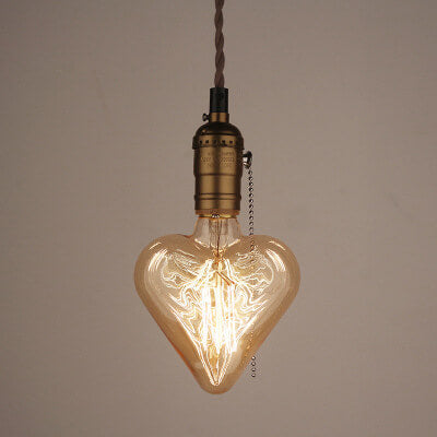 GlowForge Retro Pendelleuchte | Einflammig | Vintage Design in 3 Formen | Deko-Lampe für Zuhause