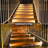 SolarStep LED Außenleuchten | Solarbetriebene Stufenbeleuchtung | Warmweiß & Kaltweiß