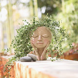 BlushBloom Deko-Blumentopf im Gesicht-Design | Modern & Einzigartig | Für Pflanzen & Deko-Liebhaber