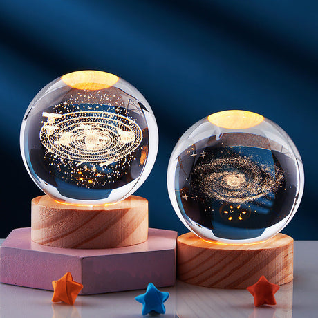 StarGlow 3D Kristall Nachtlicht | Elegantes Stimmungslicht | Magische Dekoration